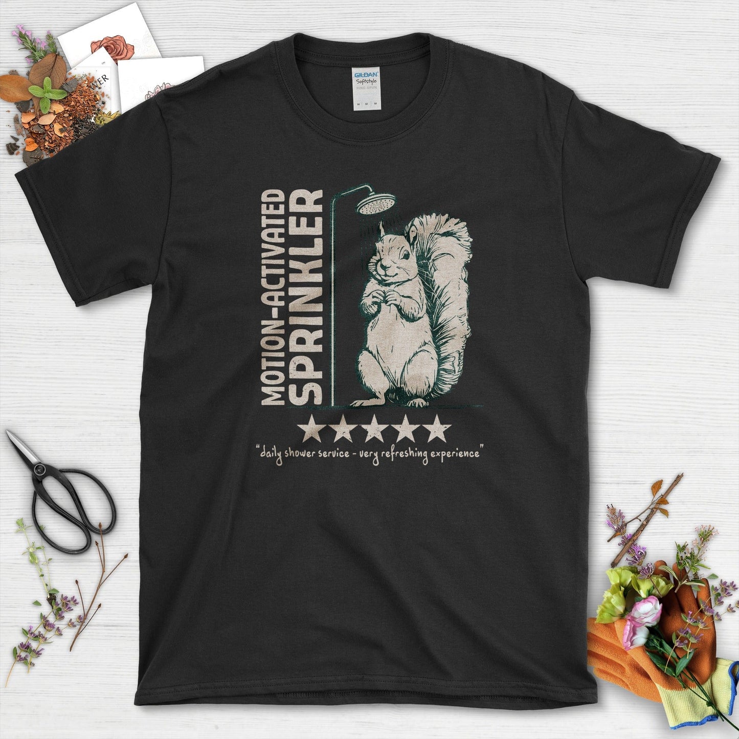 Motion Activated Sprinkler Squirrel T-Shirt