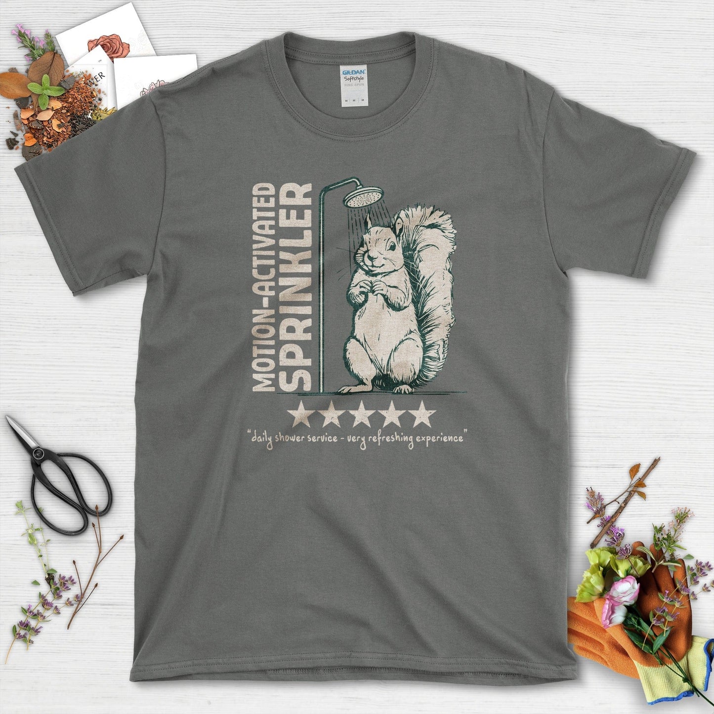 Motion Activated Sprinkler Squirrel T-Shirt