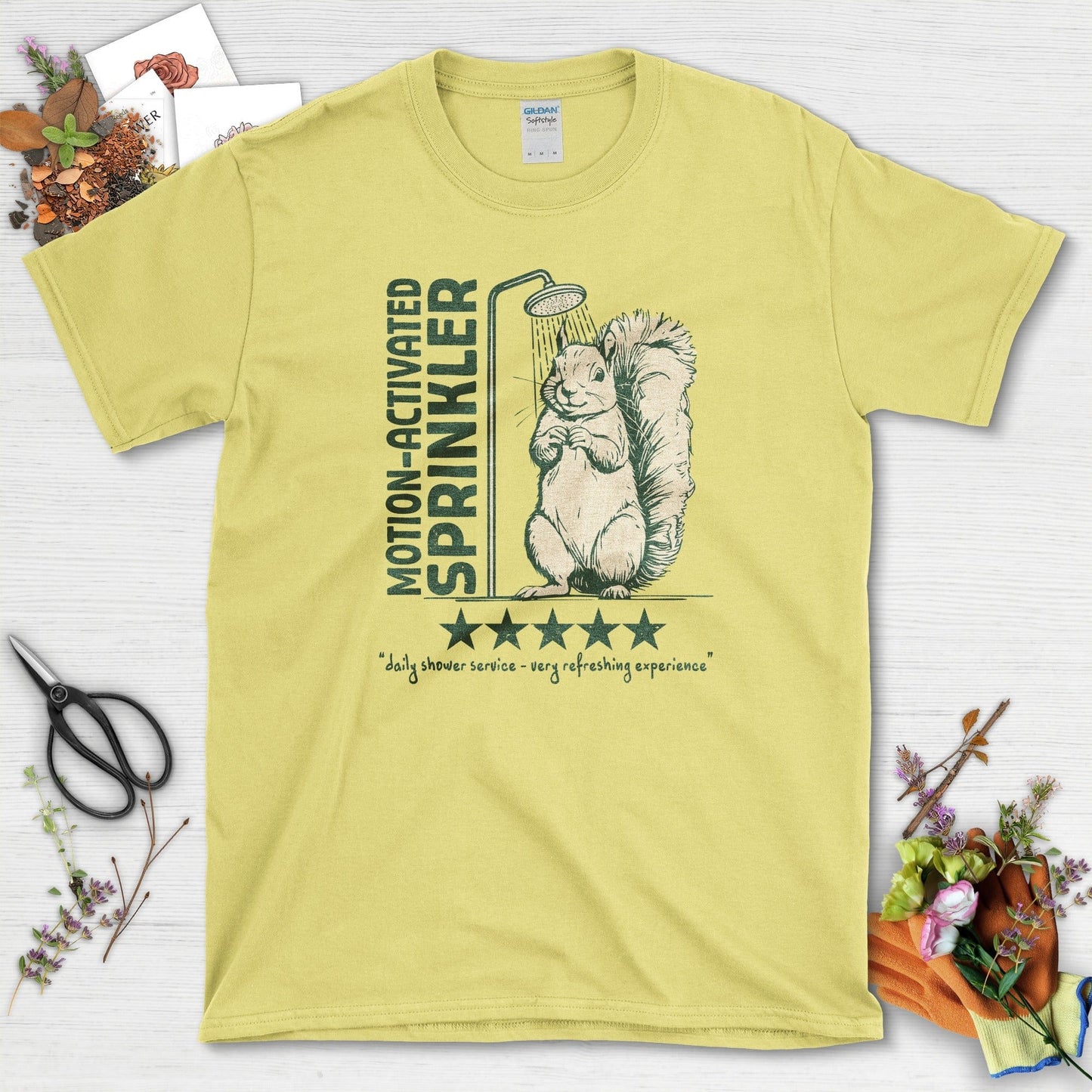 Motion Activated Sprinkler Squirrel T-Shirt
