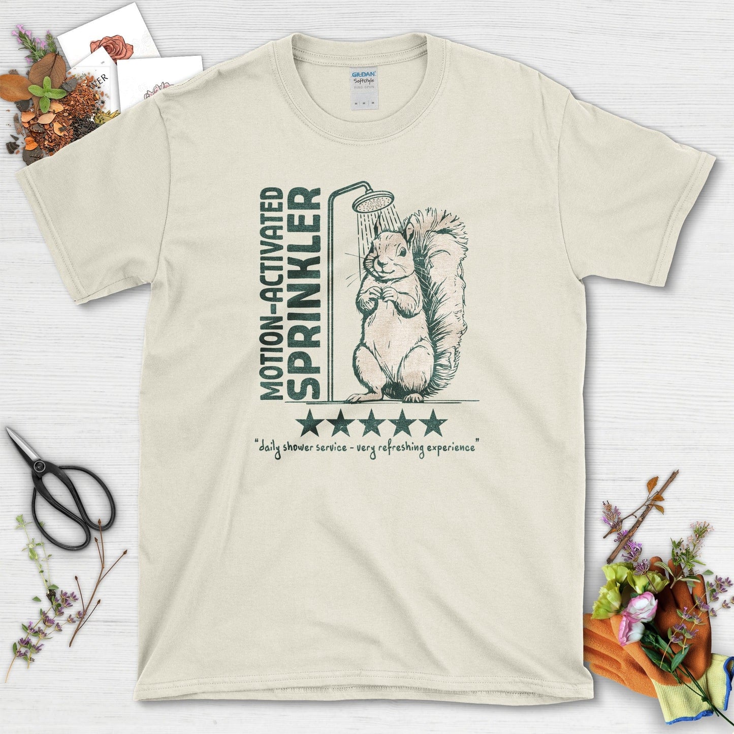 Motion Activated Sprinkler Squirrel T-Shirt