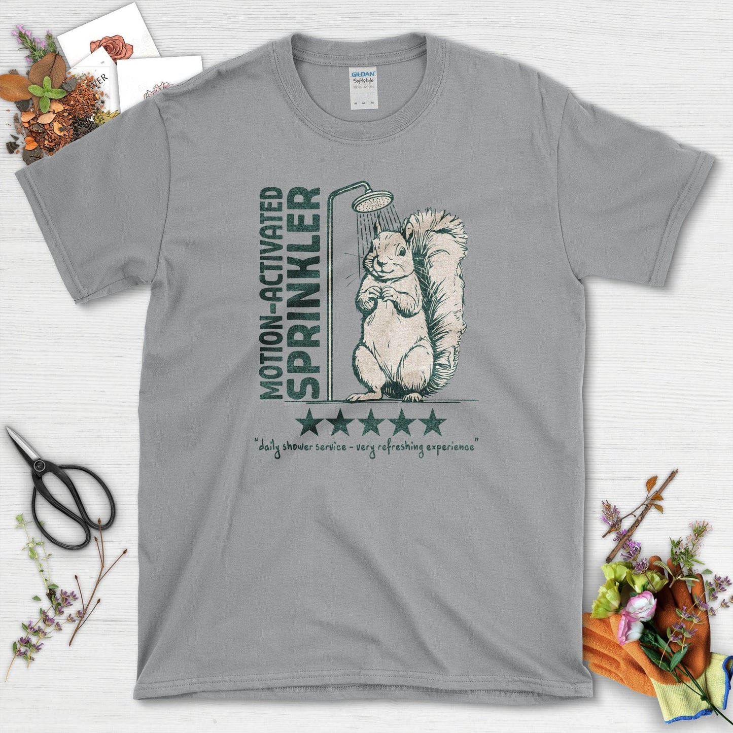 Motion Activated Sprinkler Squirrel T-Shirt