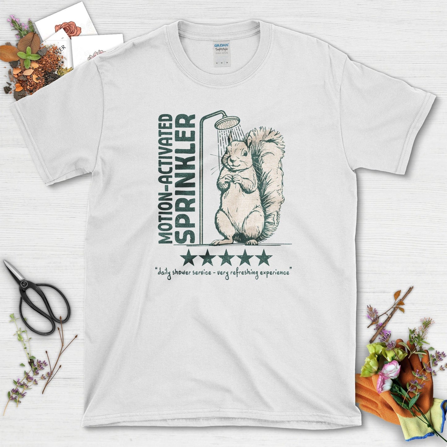 Motion Activated Sprinkler Squirrel T-Shirt