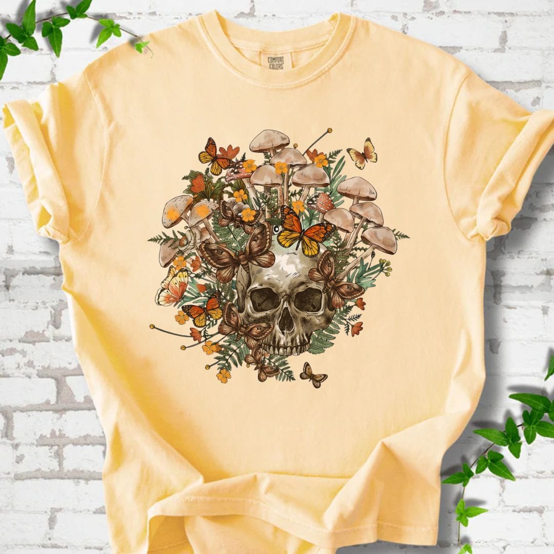 Mushroom and Skull T-Shirt