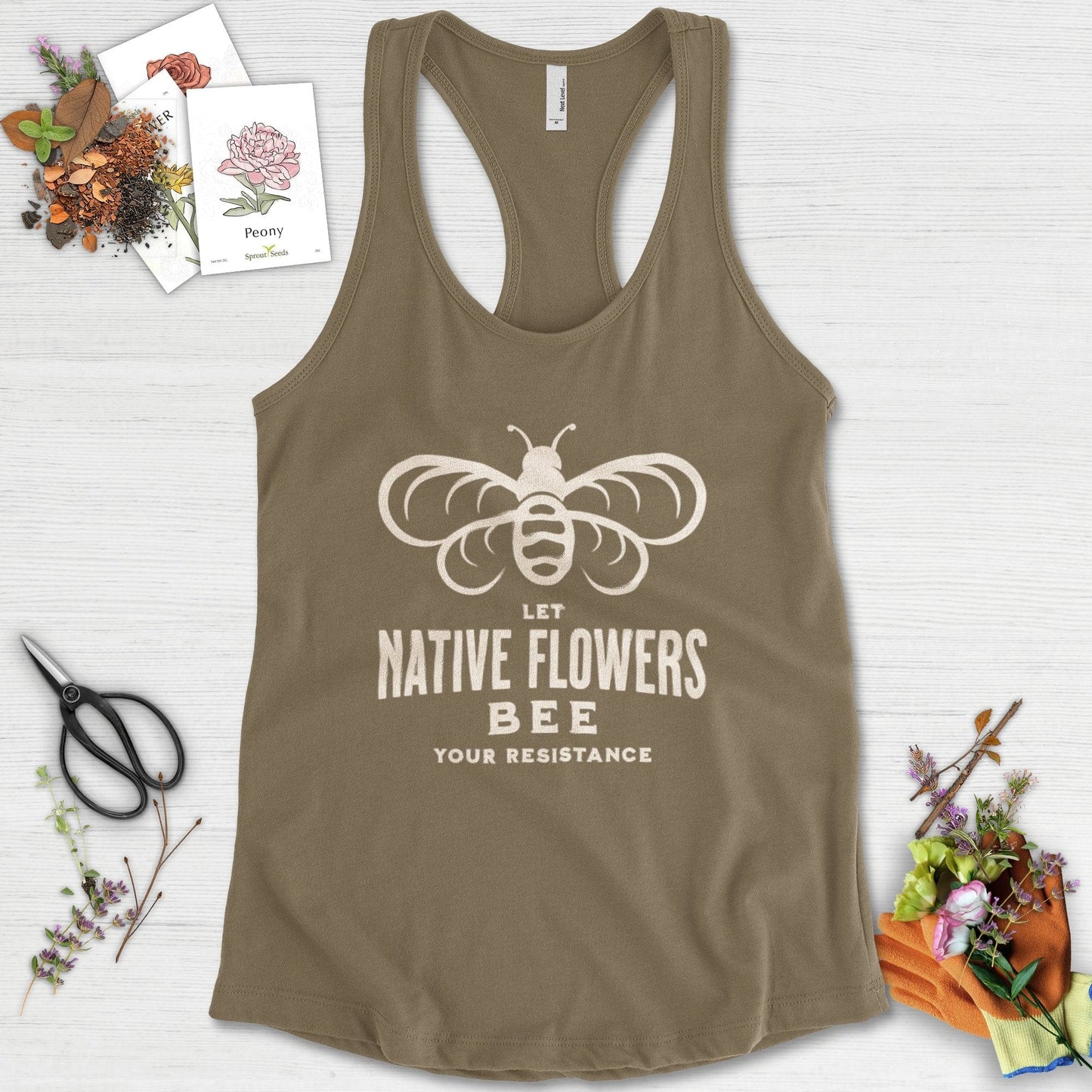 Native Flowers Your Resistance Racerback