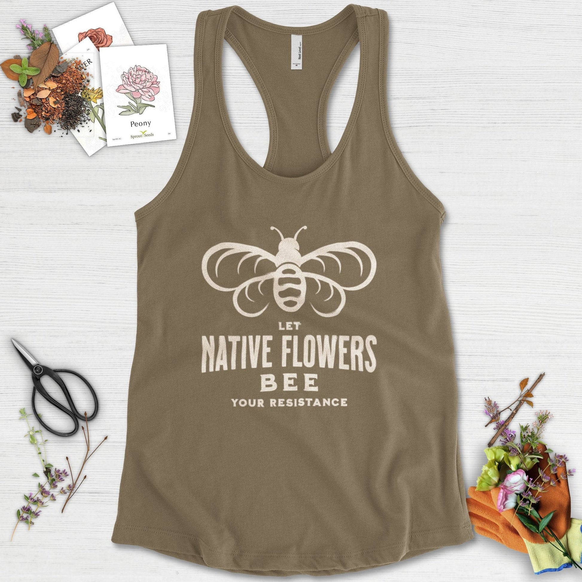 Native Flowers Your Resistance Racerback