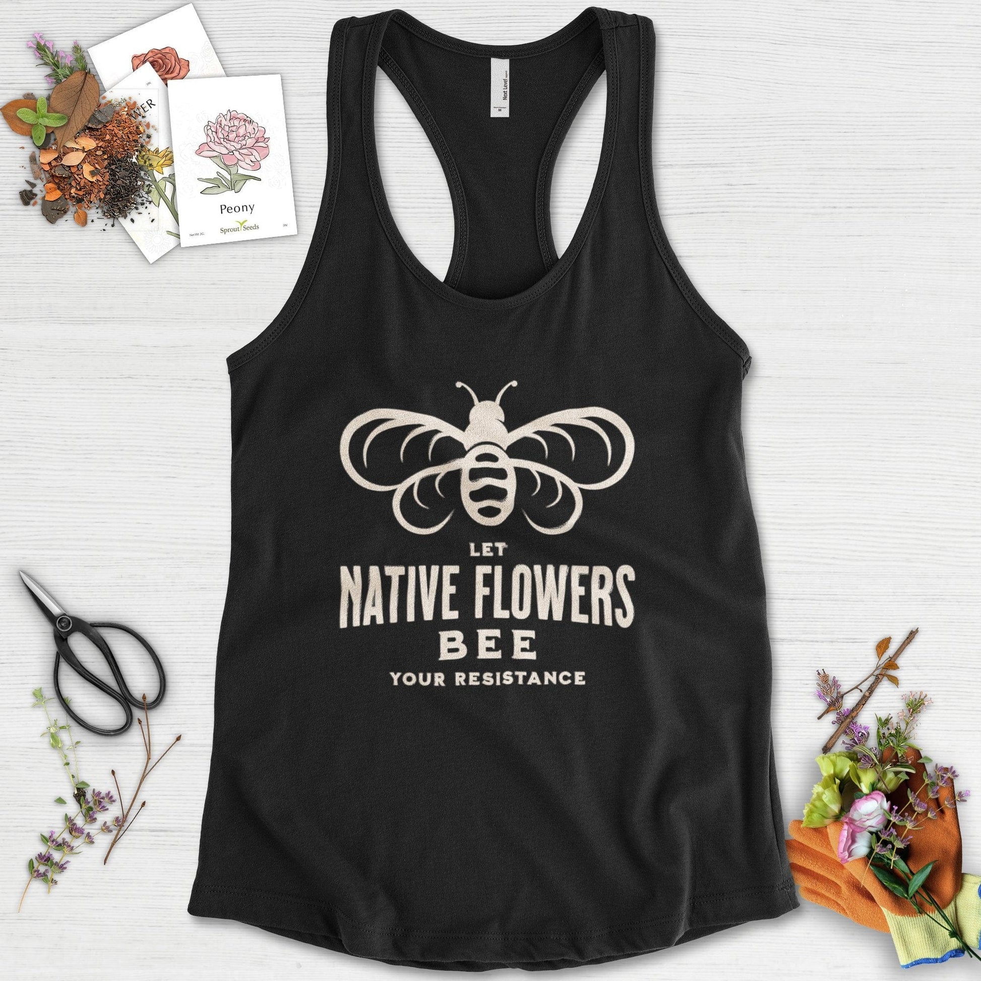 Native Flowers Your Resistance Racerback