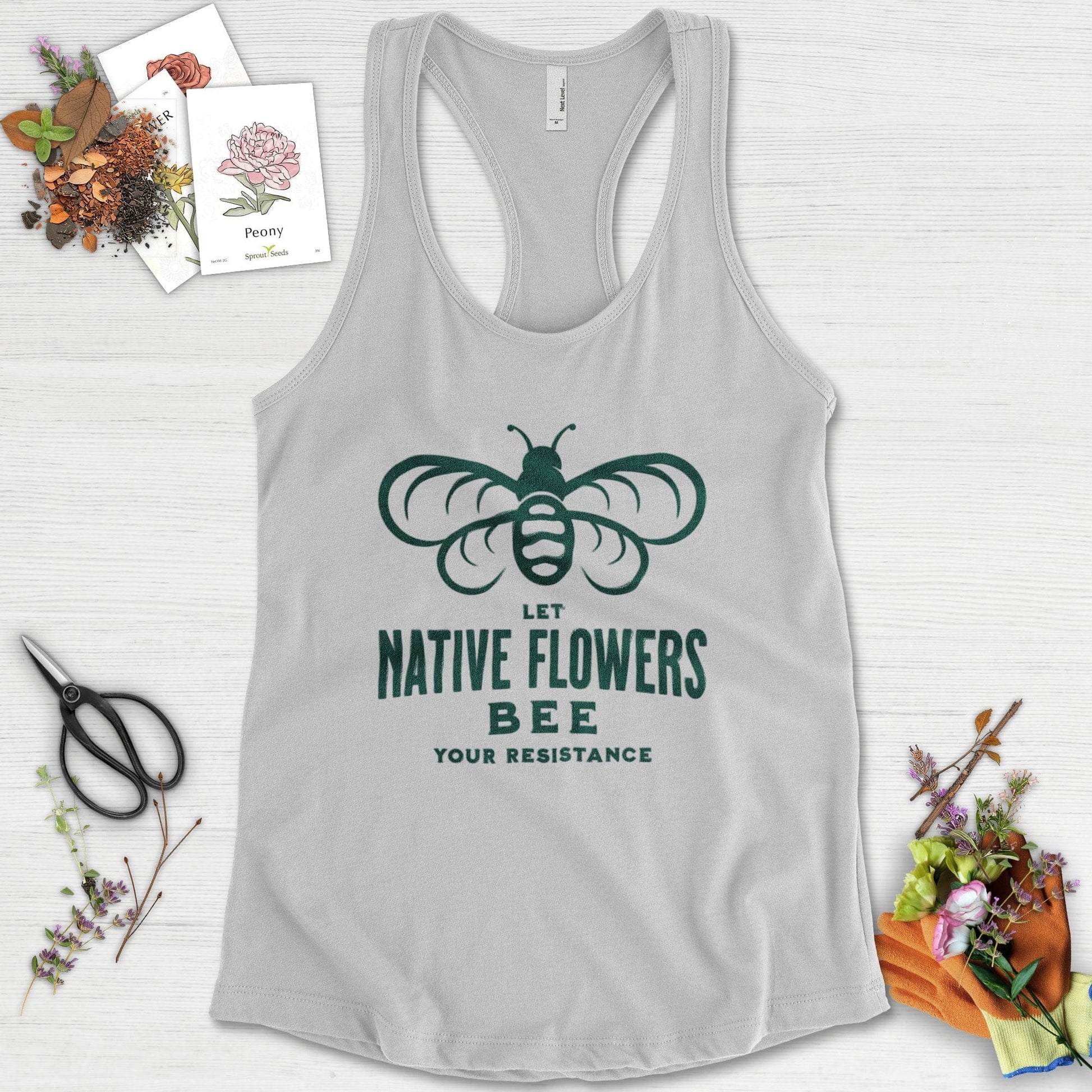 Native Flowers Your Resistance Racerback