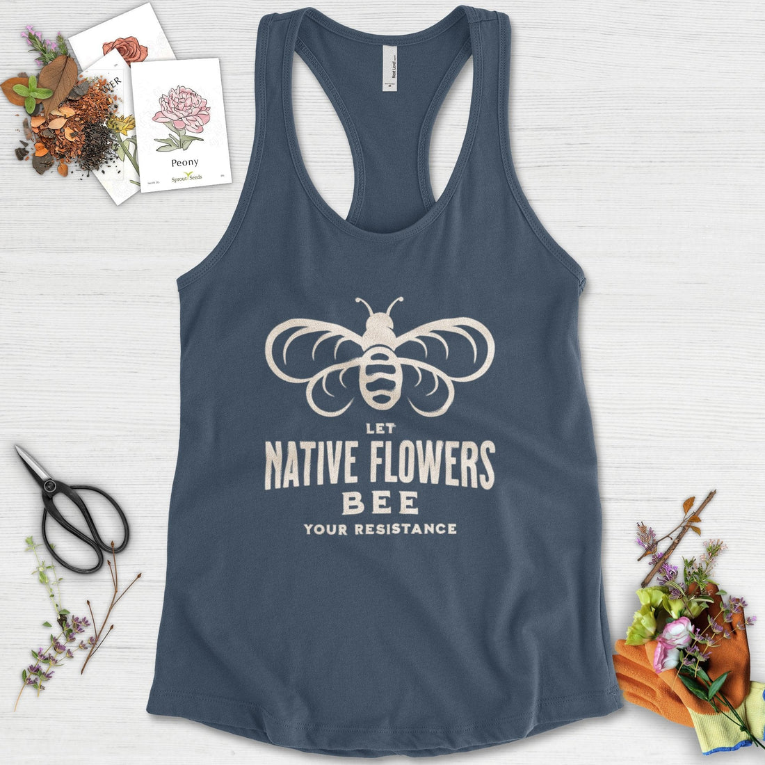 Native Flowers Your Resistance Racerback