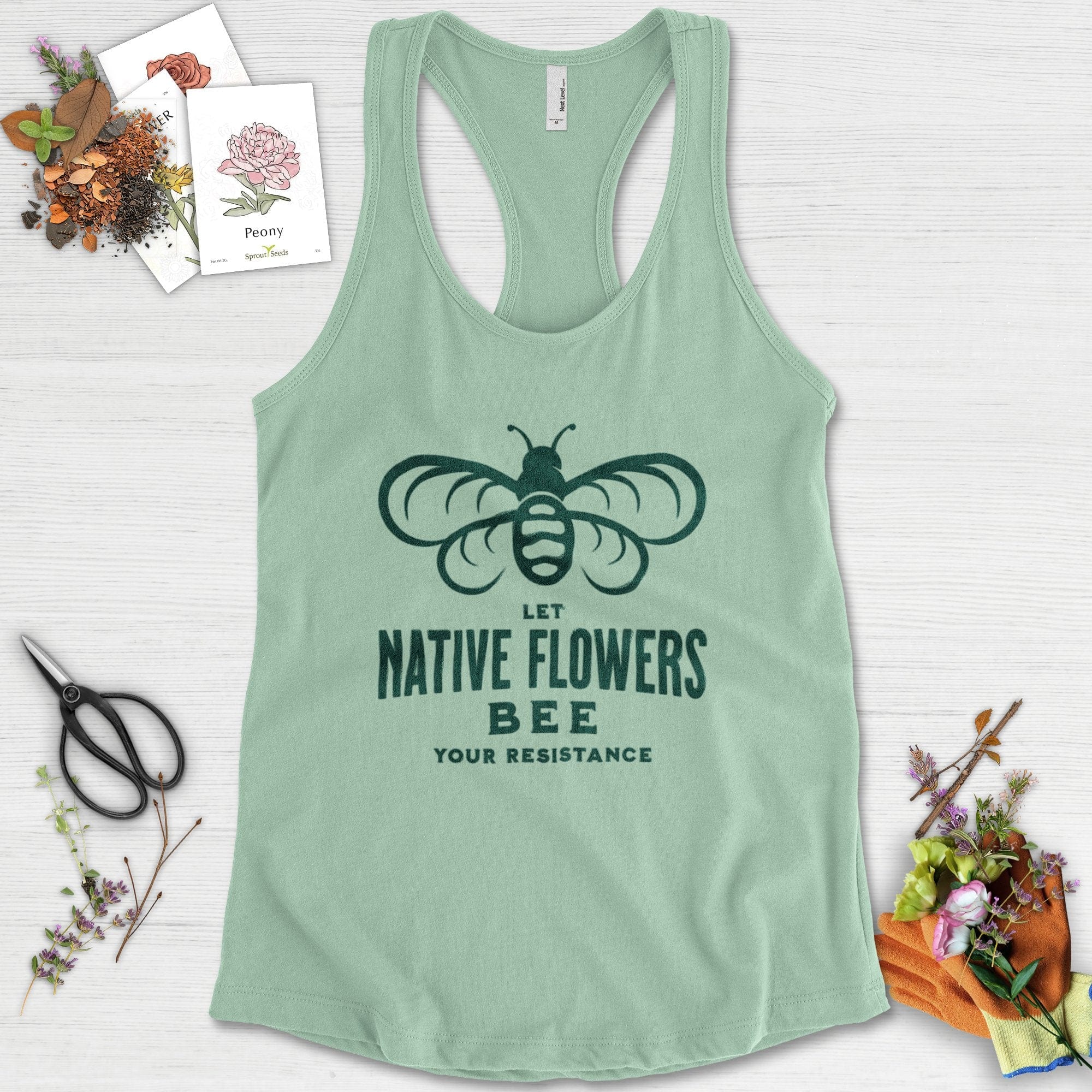 Native Flowers Your Resistance Racerback