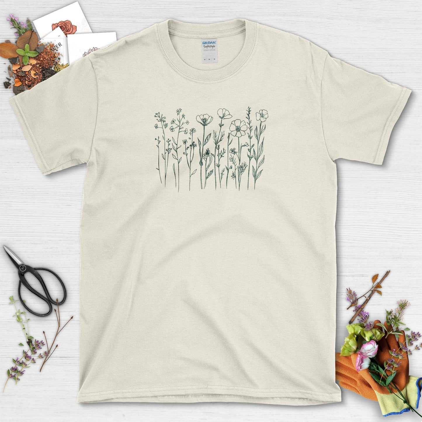 Garden-Inspired Floral T-Shirt