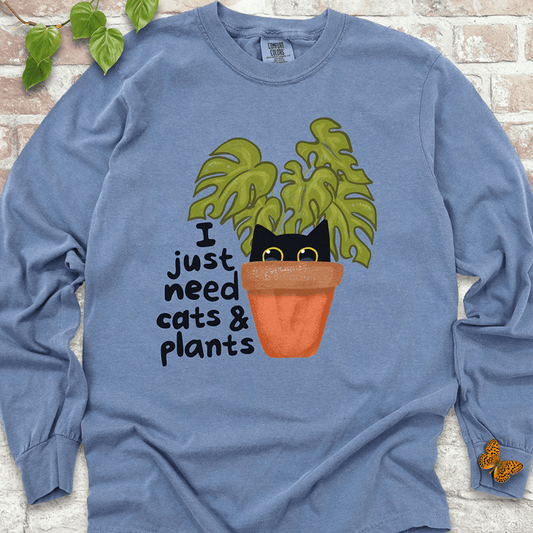 Need Cats & Plants Long Sleeves