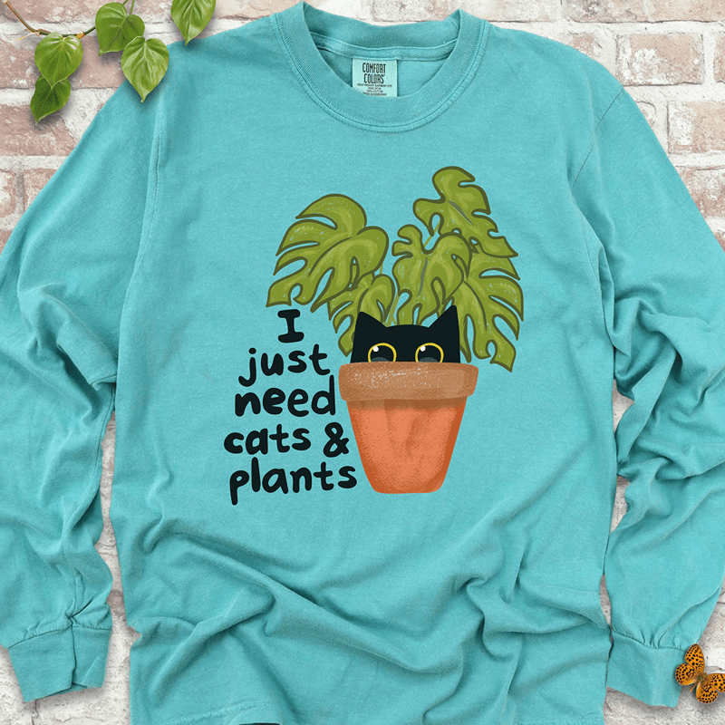 Need Cats & Plants Long Sleeves