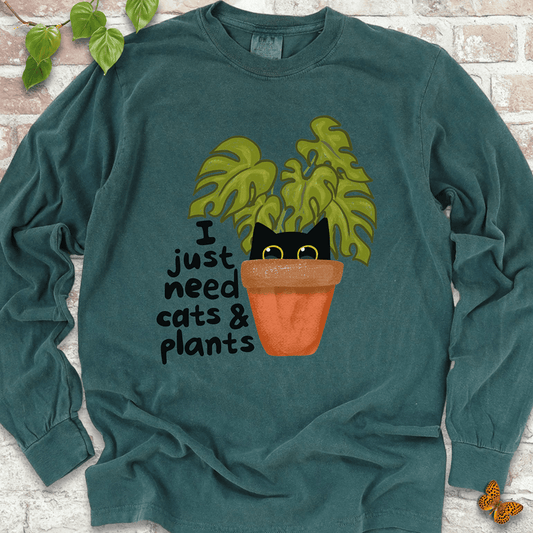 Need Cats & Plants Long Sleeves
