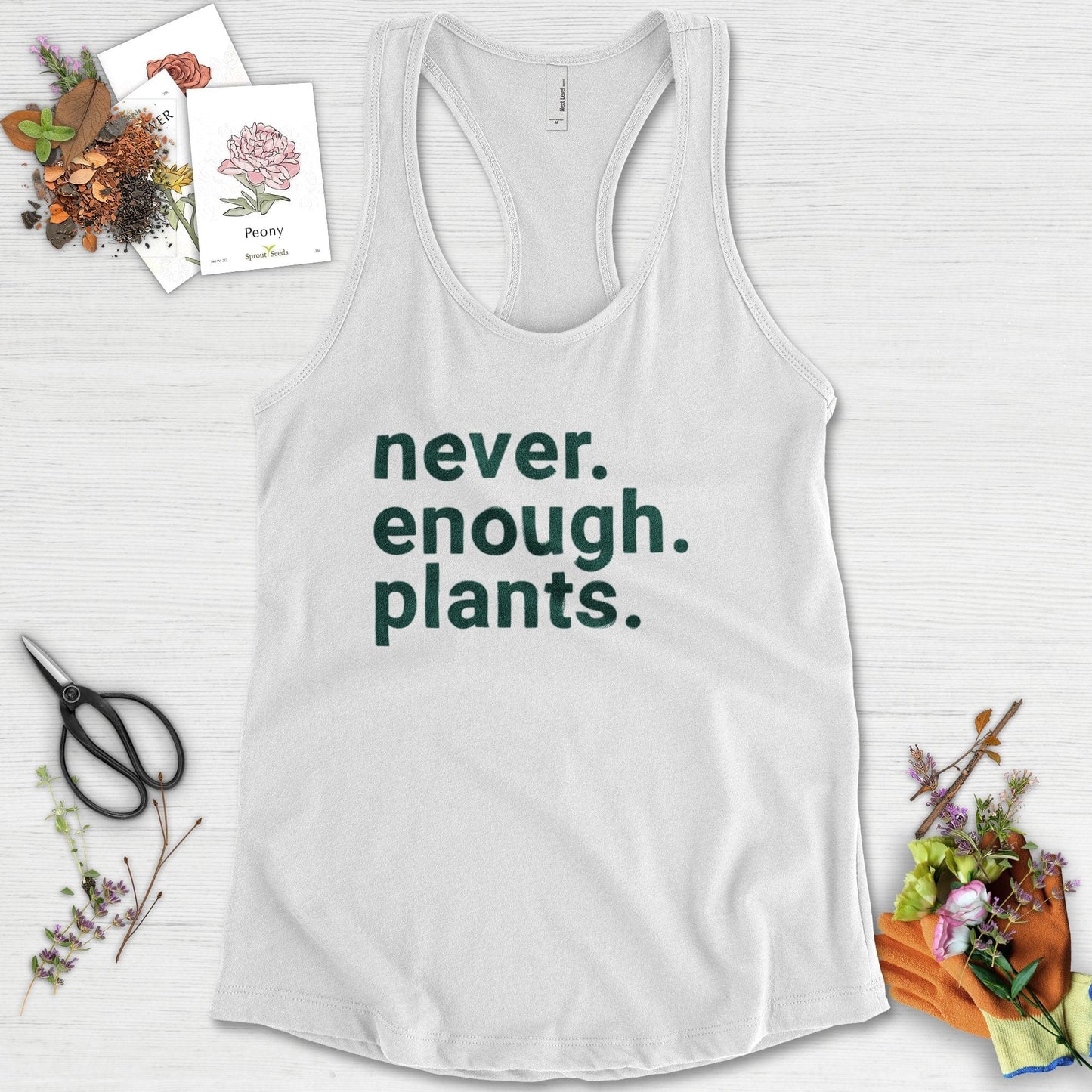 Never Enough Plants Racerback