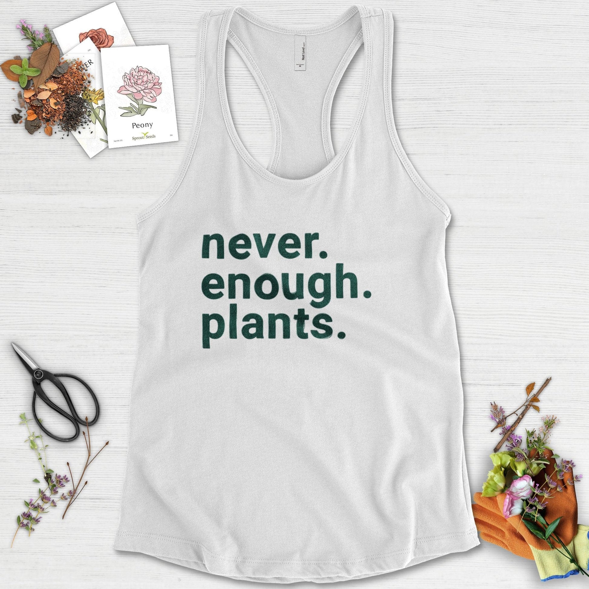 Never Enough Plants Racerback
