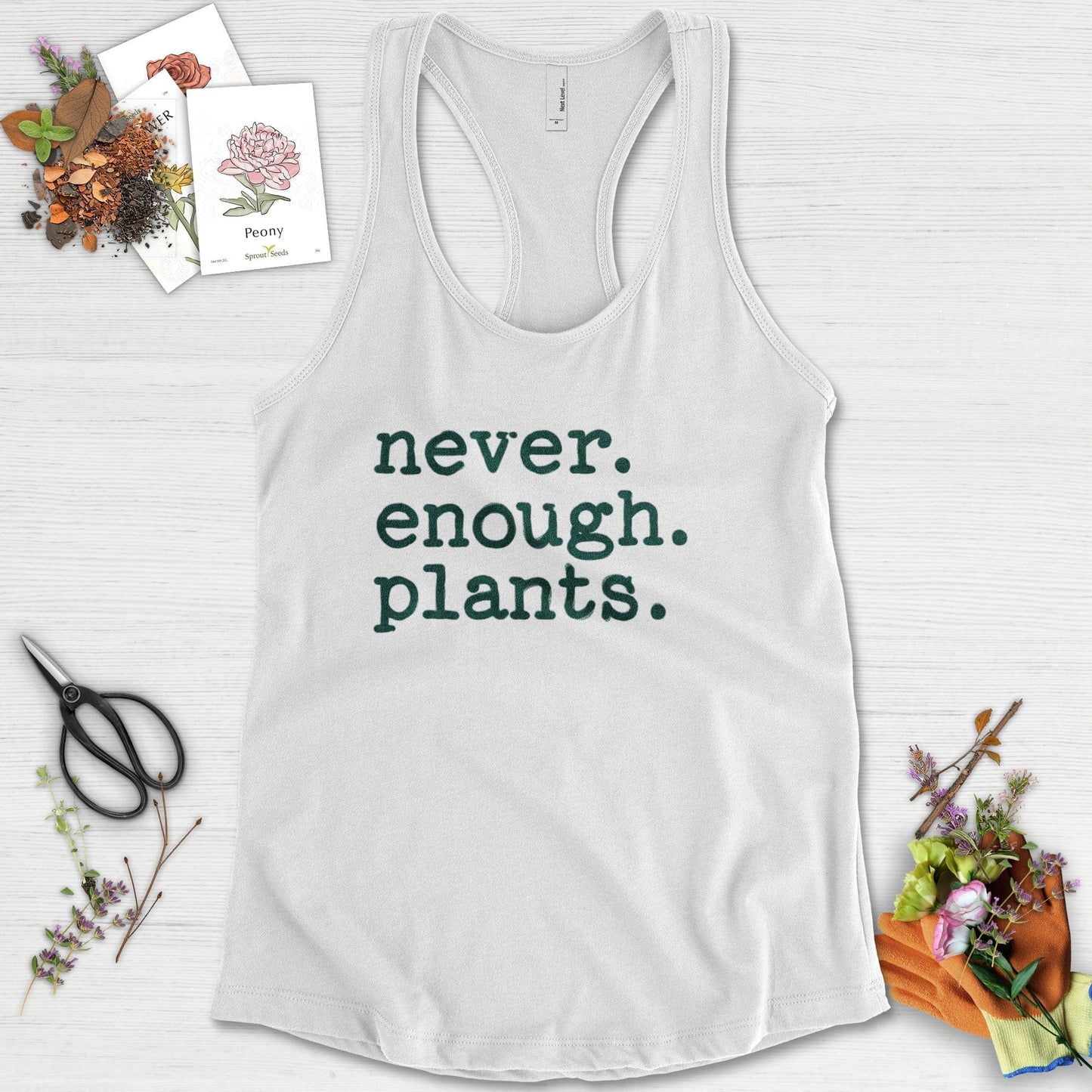 Never Enough Plants Racerback
