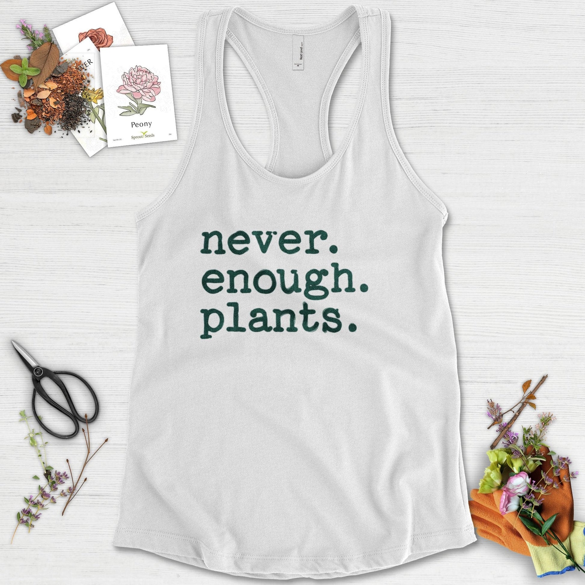 Never Enough Plants Racerback