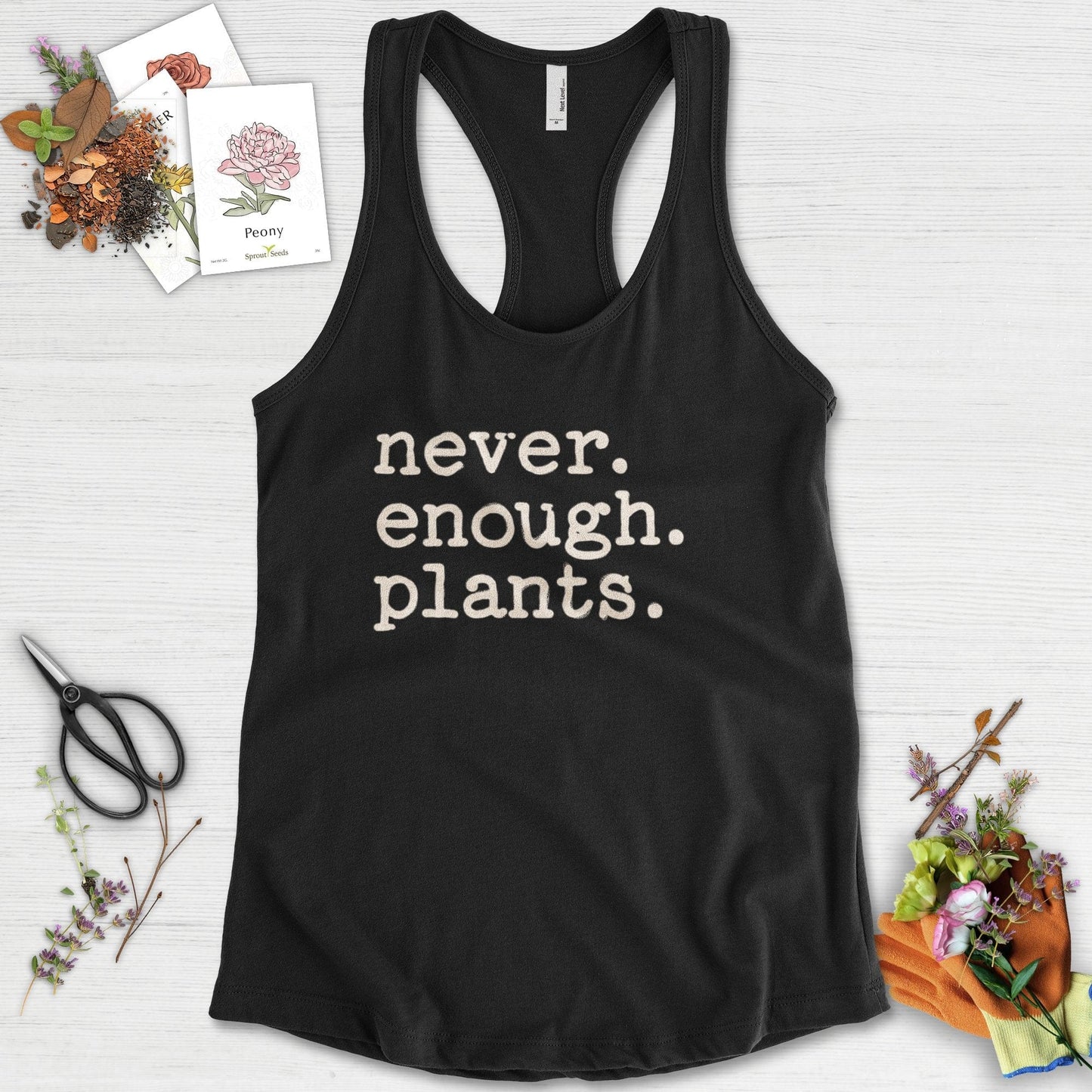Never Enough Plants Racerback