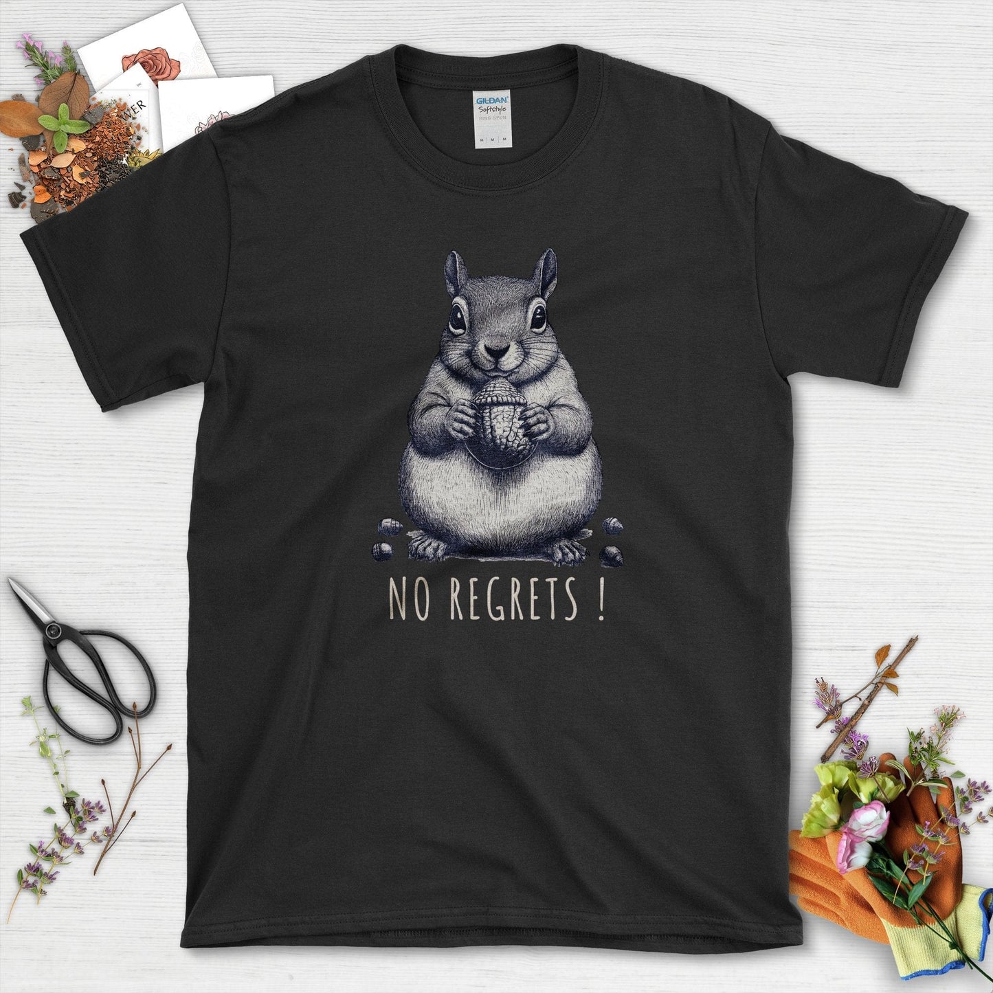 No Regrets Squirrel T-Shirt