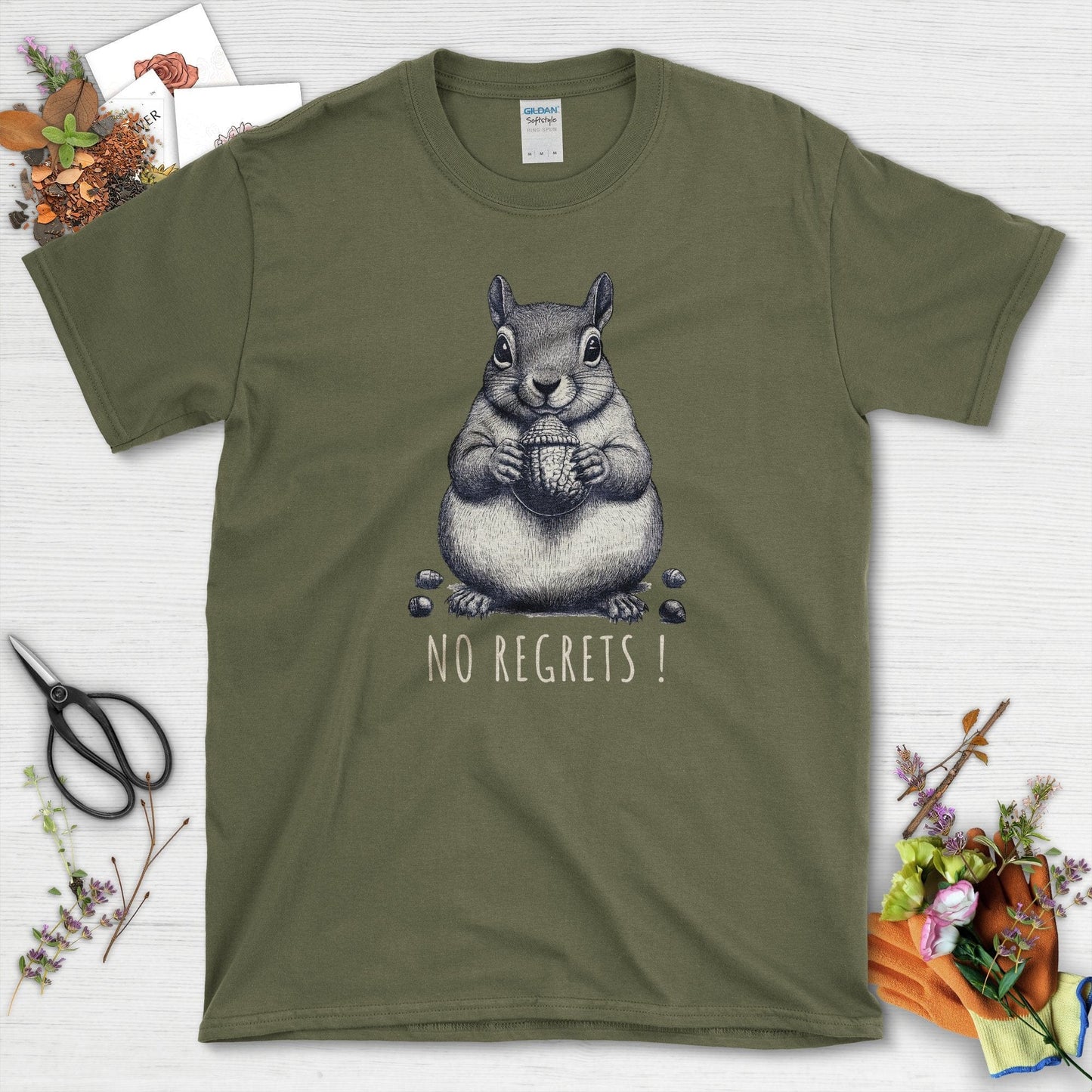 No Regrets Squirrel T-Shirt