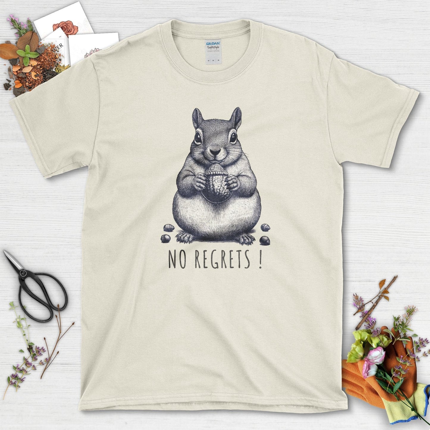 No Regrets Squirrel T-Shirt