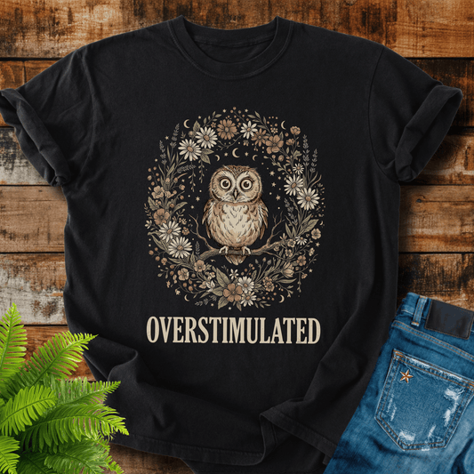Overstimulated Owl T-shirt