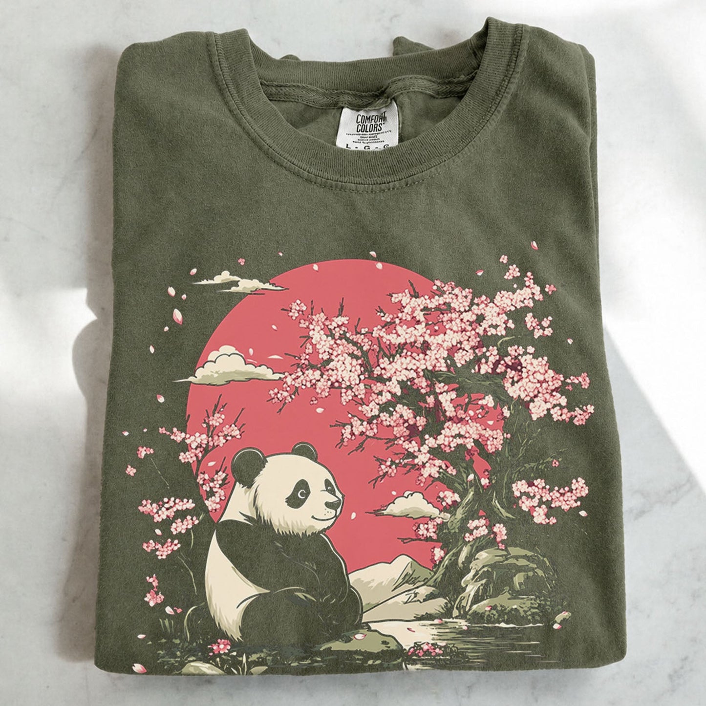 Panda Cherry Blossom T-shirt