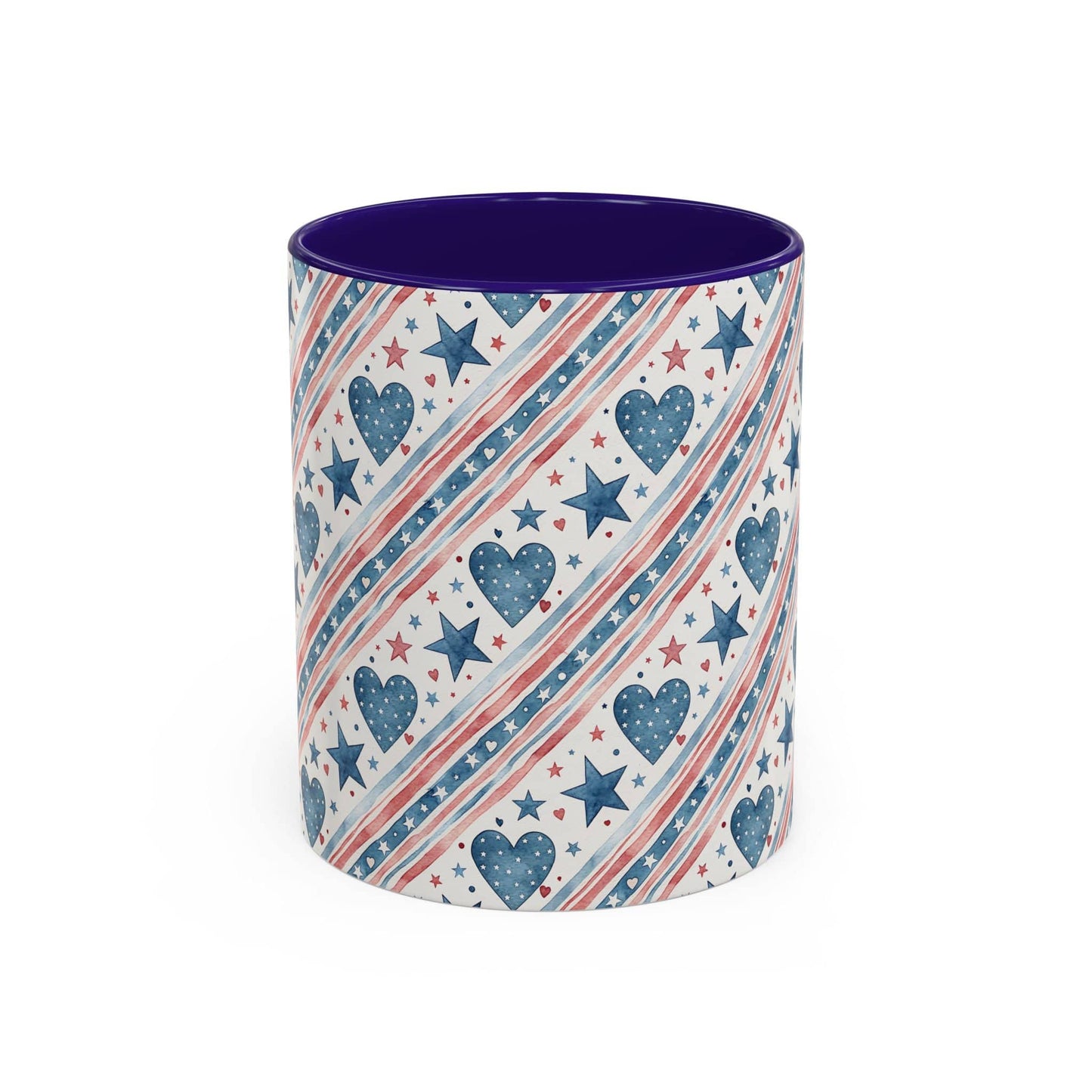 Patriotic Heart & Stars Mug (11/15oz)