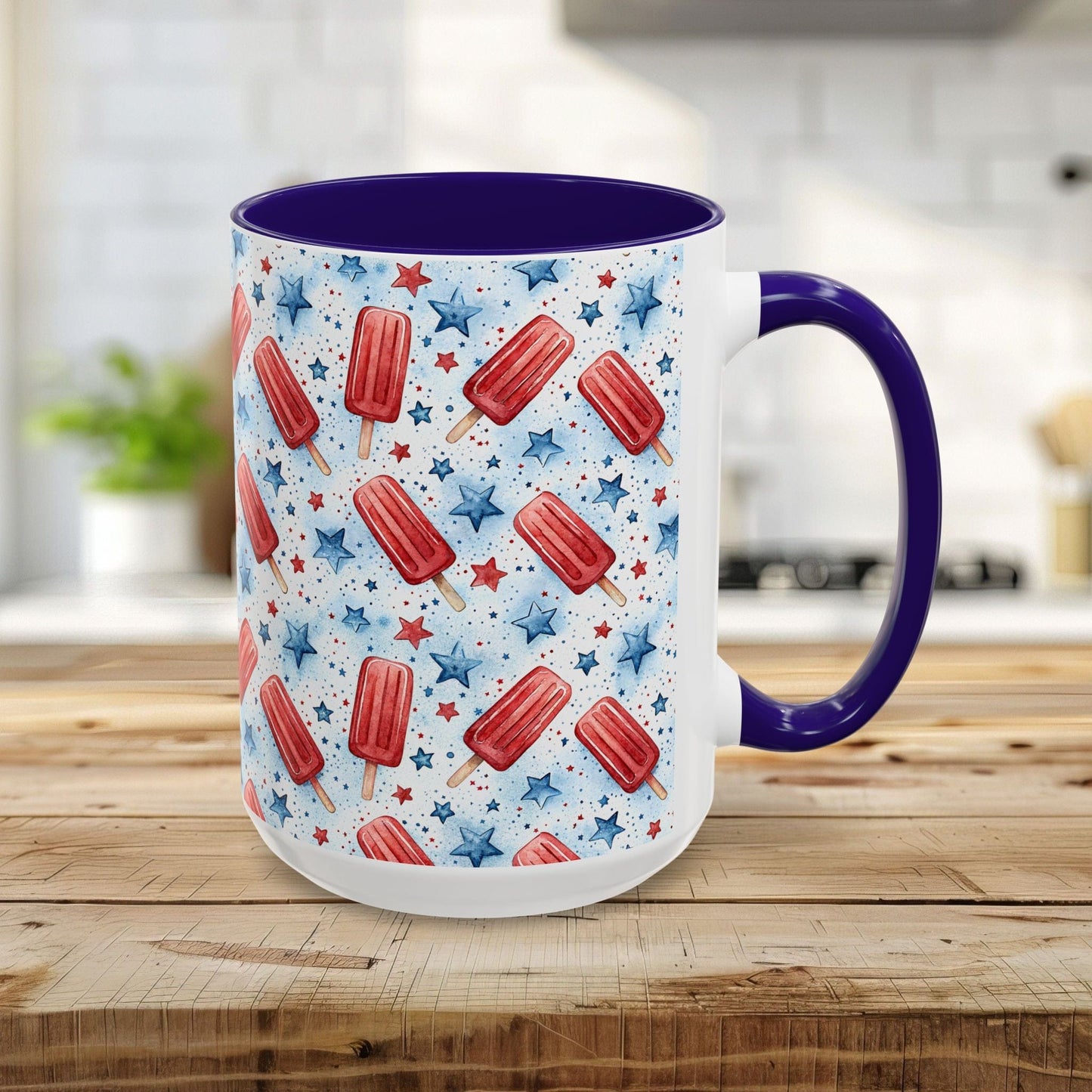 Patriotic Popsicle Ceramic Mug (11/15oz)