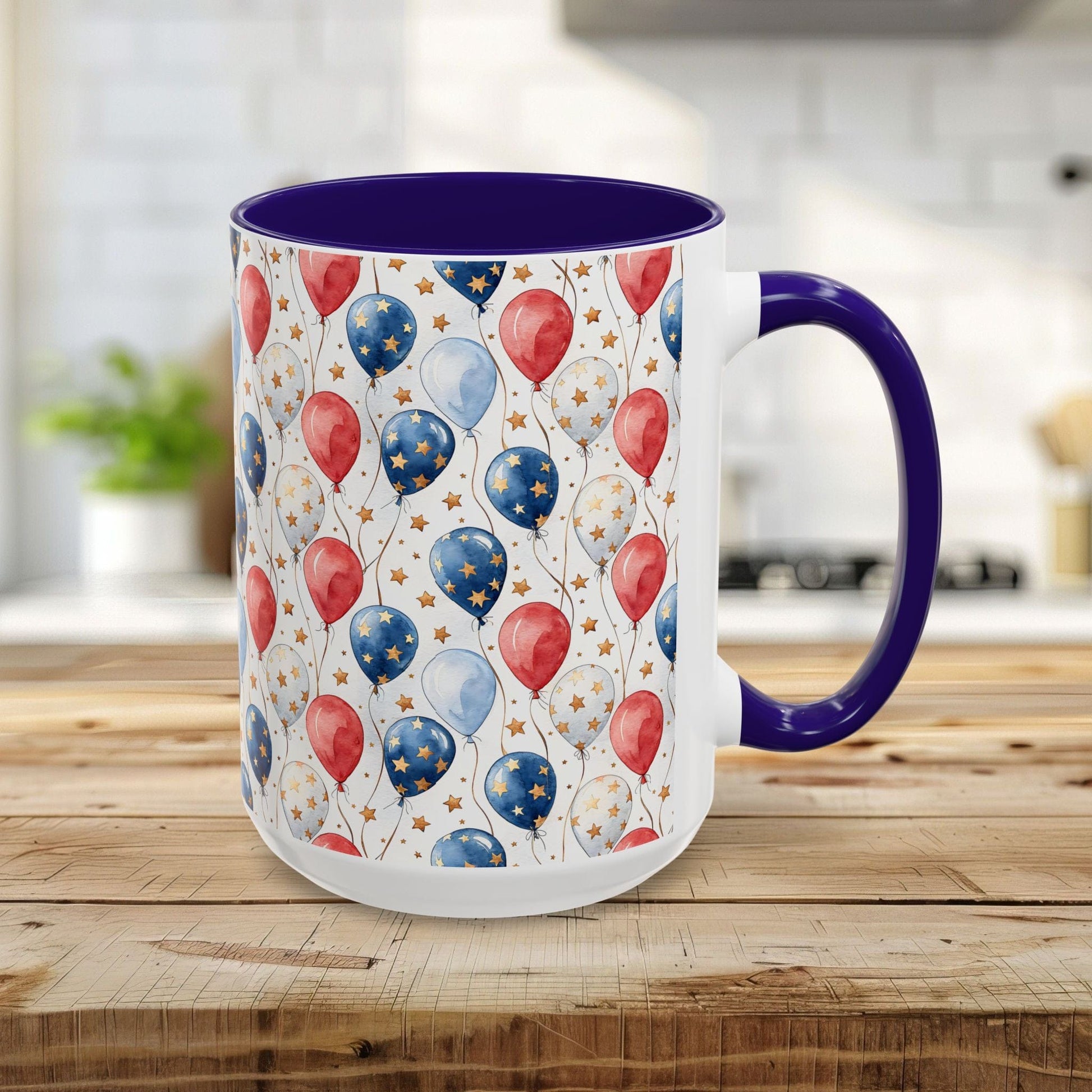 Patriotic Red & Blue Balloons Mug (11/15oz)