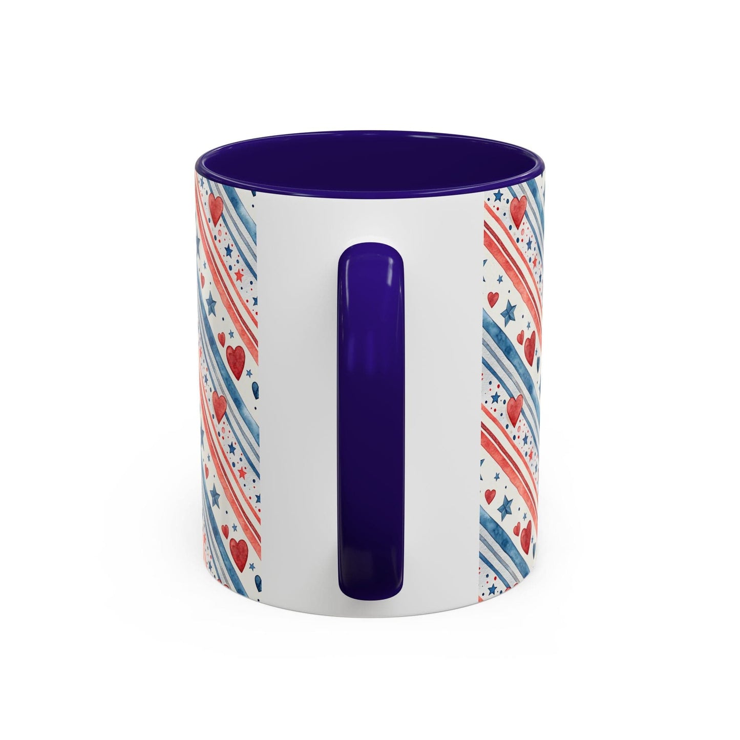 Patriotic Red Heart & Stars Mug (11/15oz)