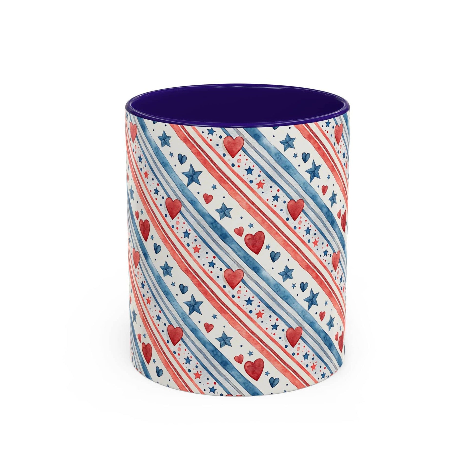 Patriotic Red Heart & Stars Mug (11/15oz)