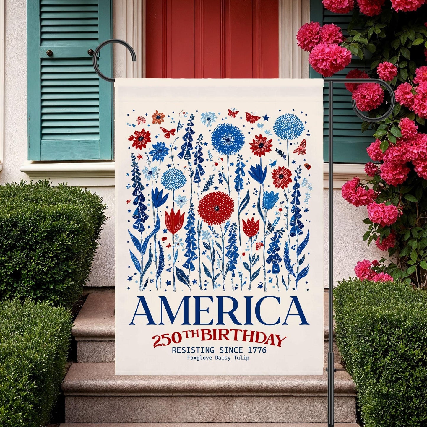 Patriotic USA Garden Flag