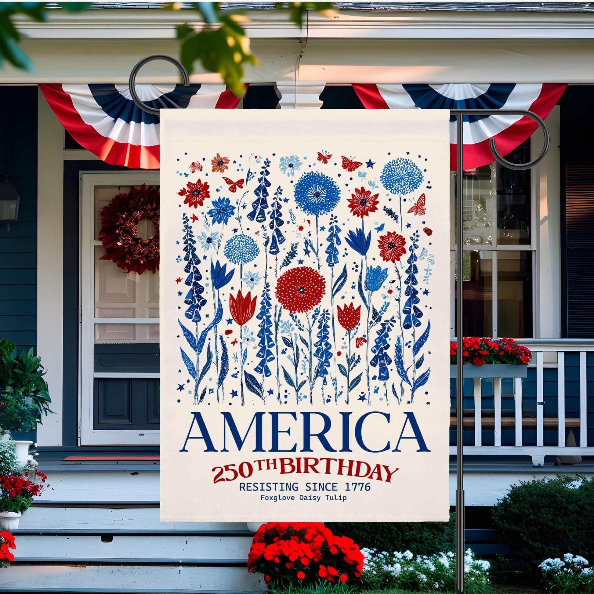 Patriotic USA Garden Flag