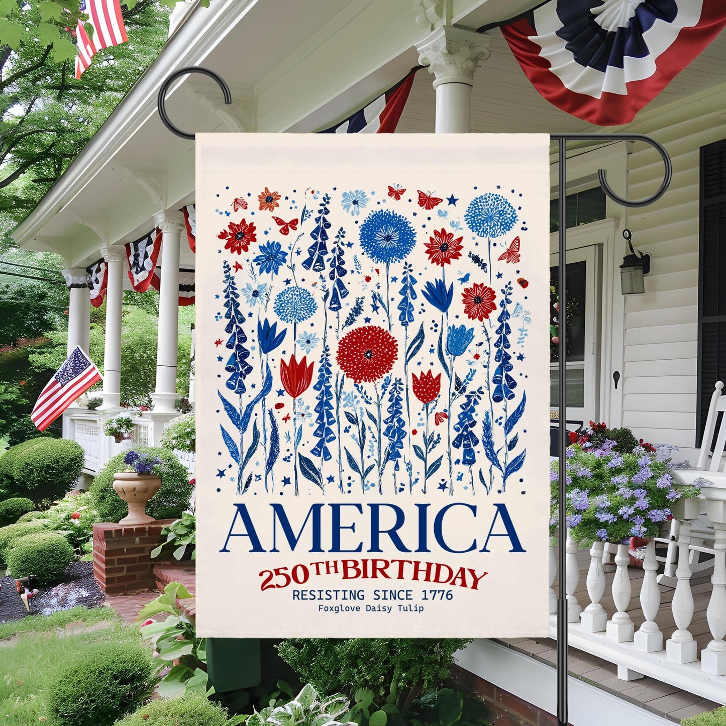 Patriotic USA Garden Flag
