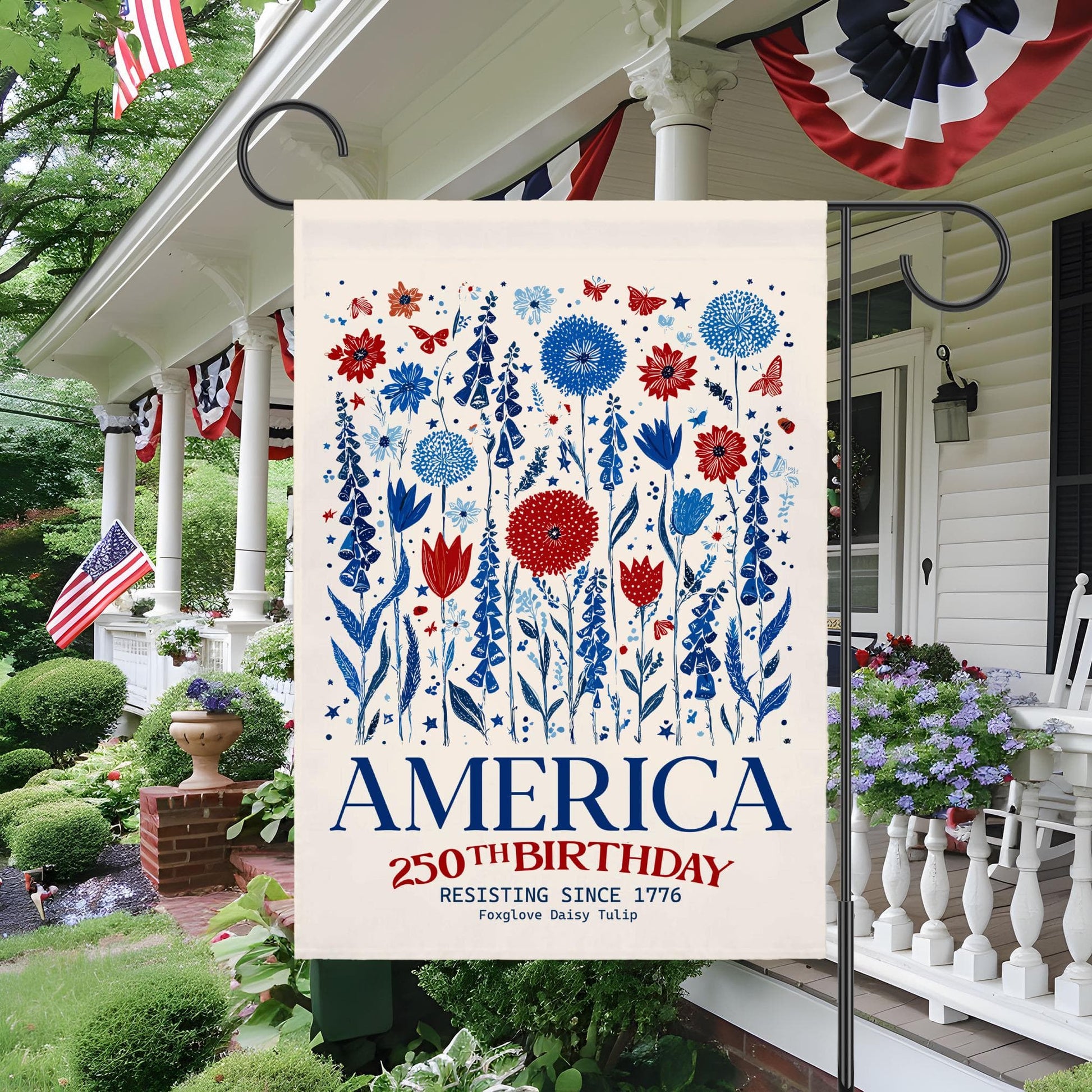 Patriotic USA Garden Flag