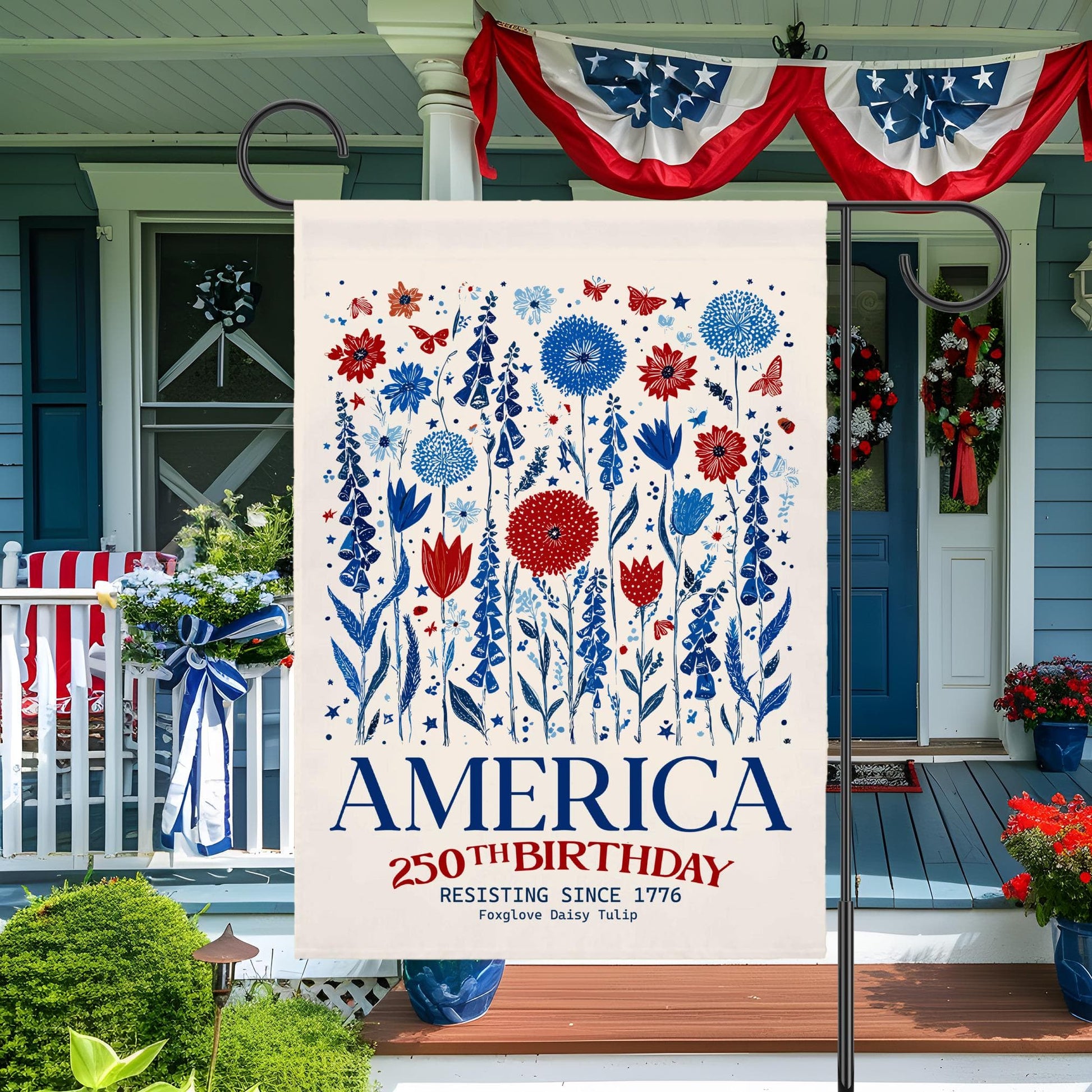 Patriotic USA Garden Flag