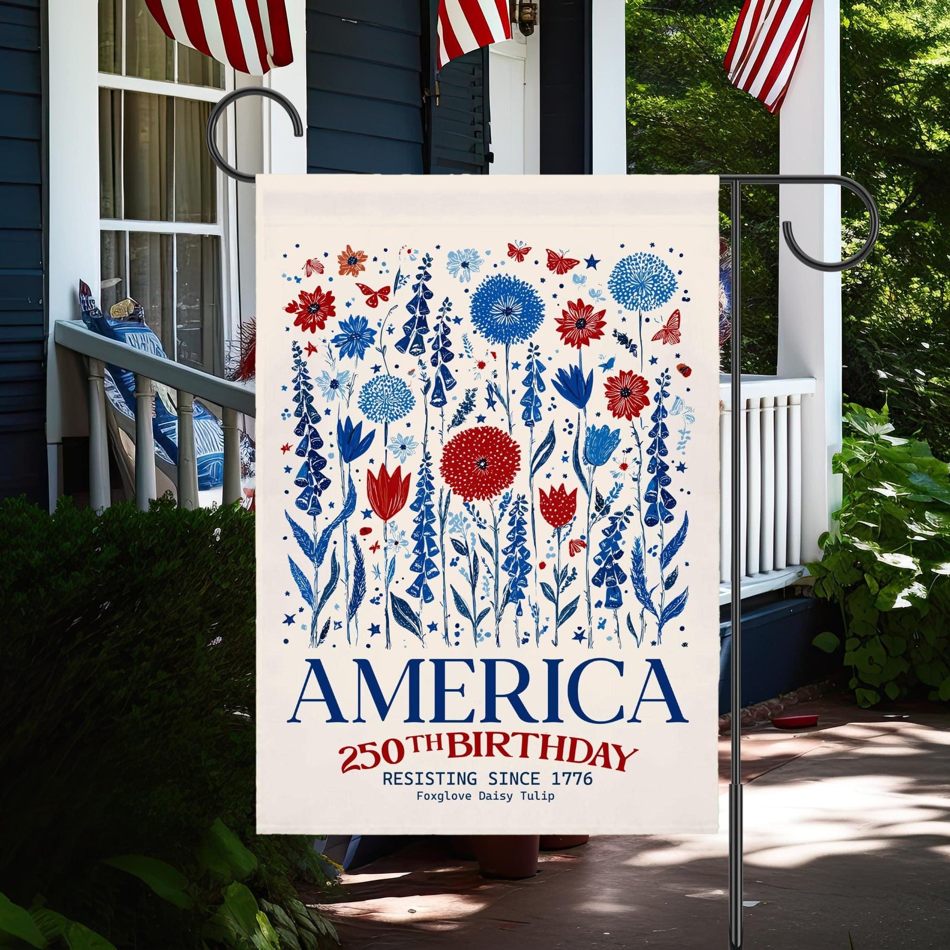 Patriotic USA Garden Flag