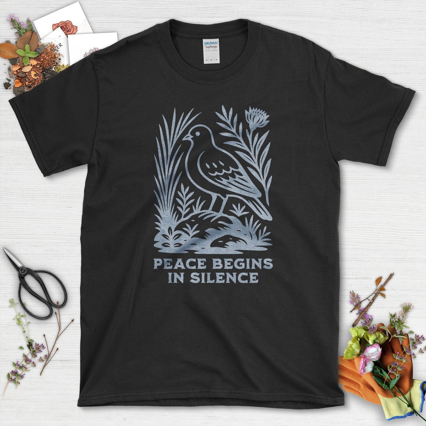 Peace Begins in Silence T-Shirt