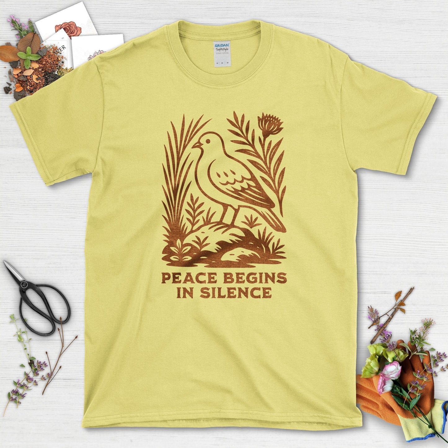 Peace Begins in Silence T-Shirt
