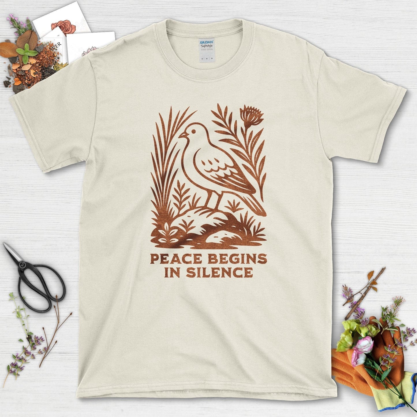 Peace Begins in Silence T-Shirt