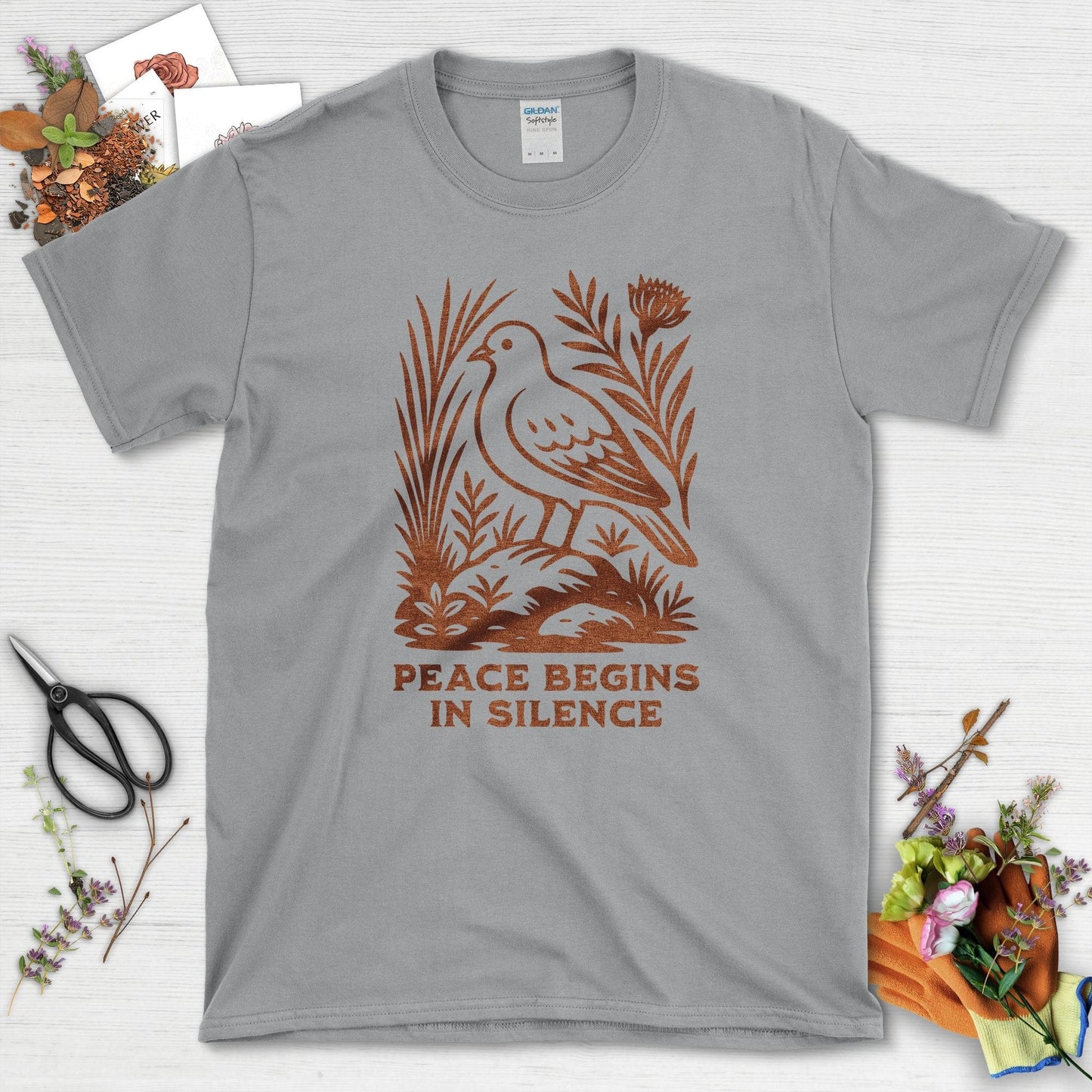 Peace Begins in Silence T-Shirt