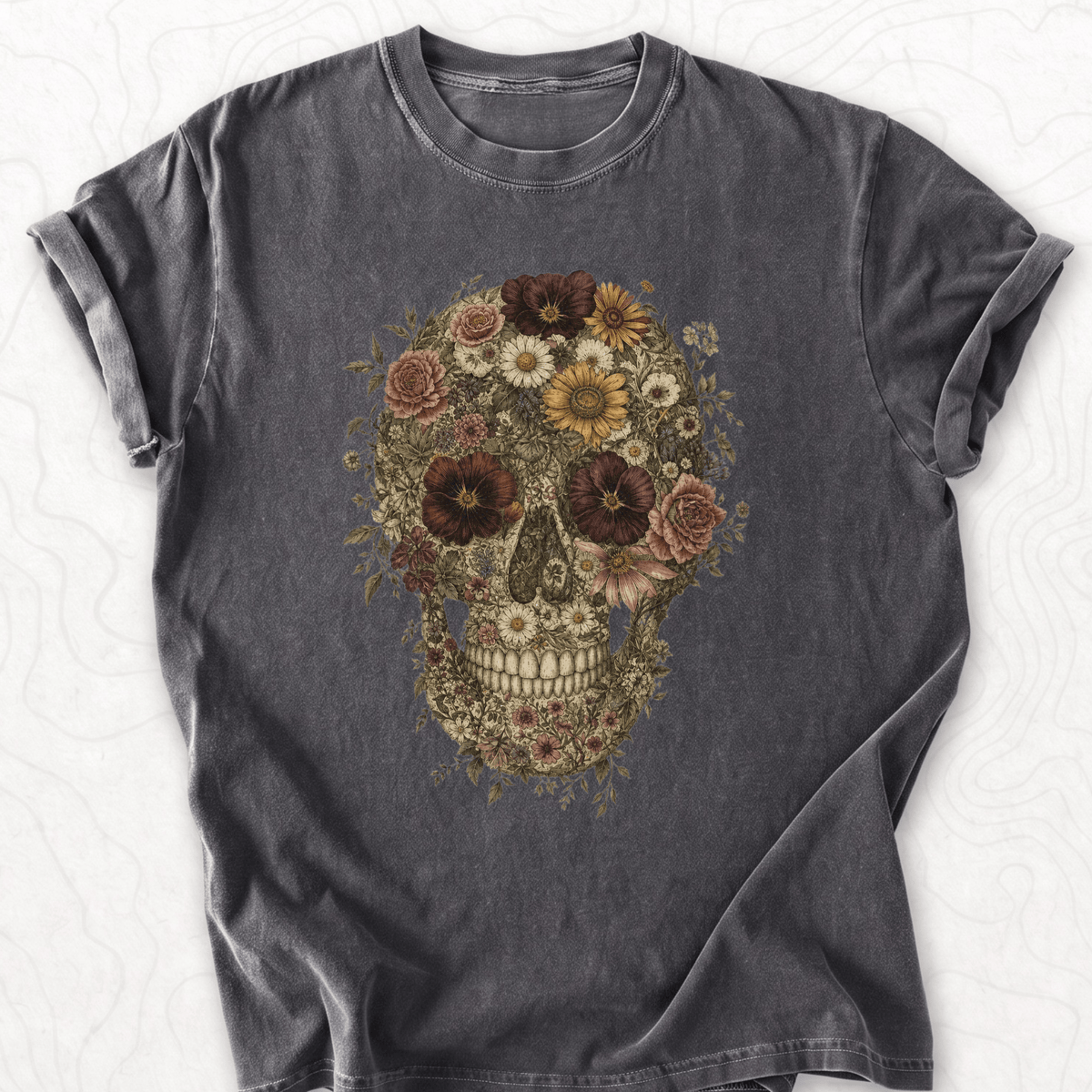 Floral Skull T-shirt