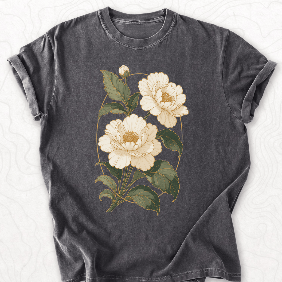 Vintage Peony Floral T-shirt