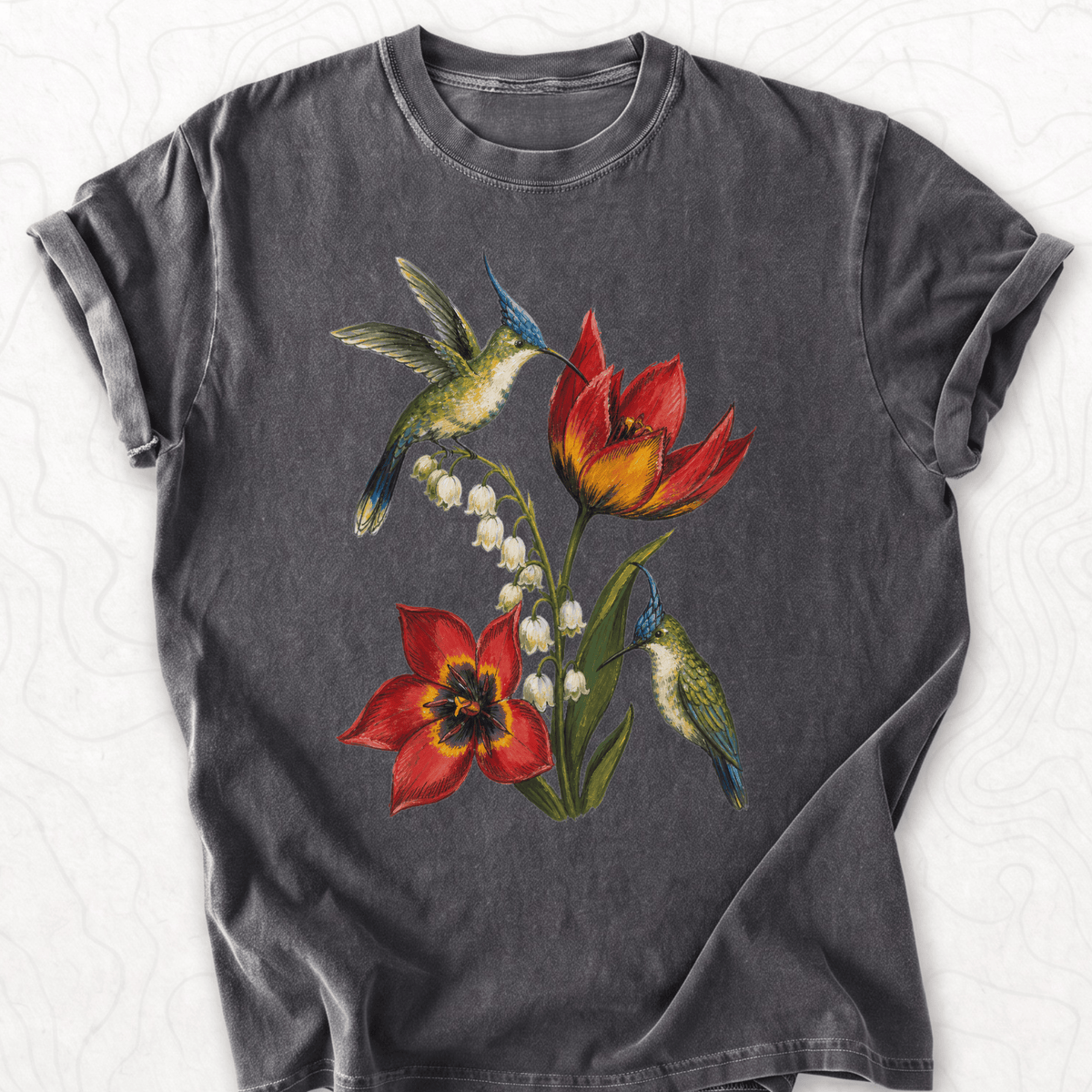 Hummingbird Flowers T-shirt