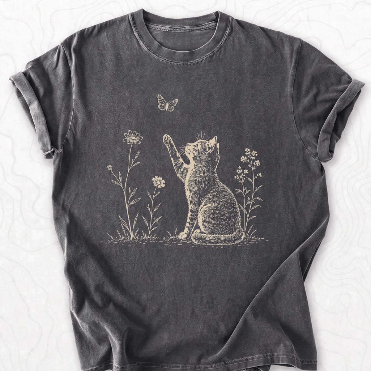 Kitten Butterfly T-shirt