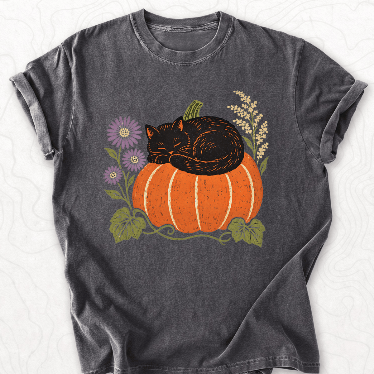 Pumpkin Cat T-shirt