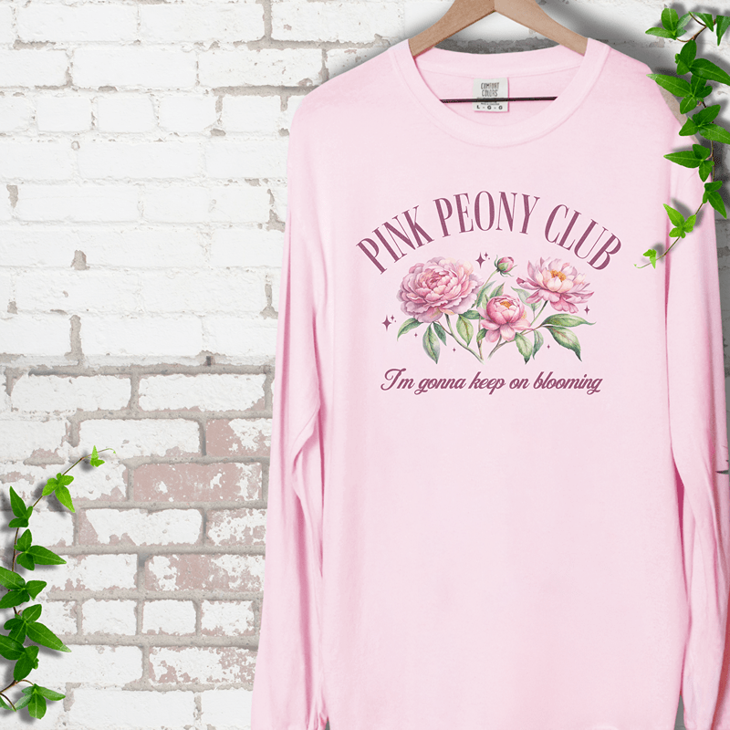 Pink Peony Club Long Sleeves