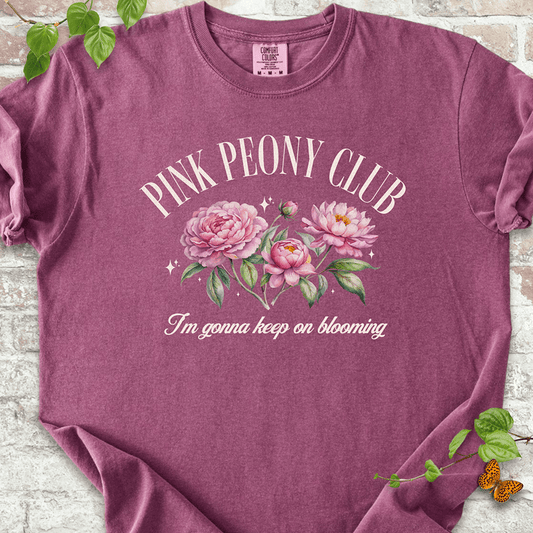 Pink Peony Club T-shirt