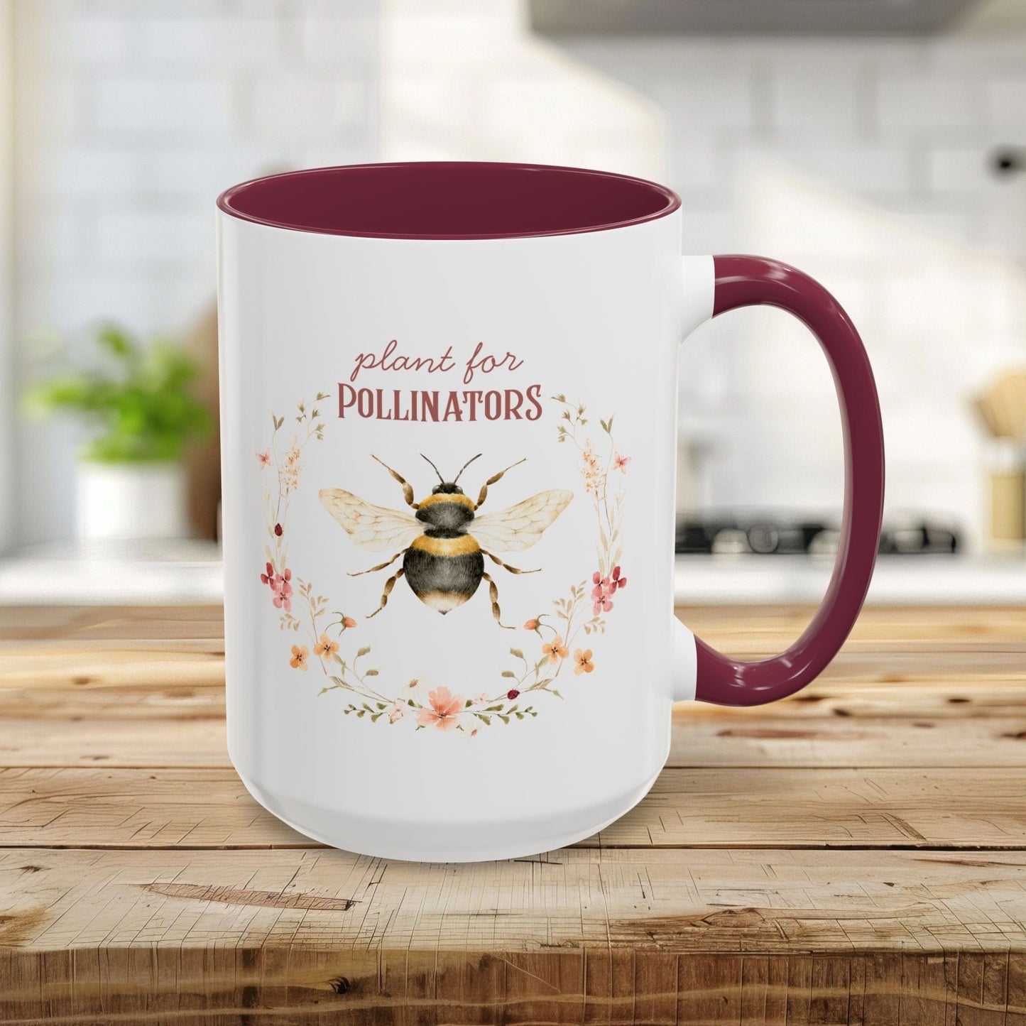 Plant for Pollinators Honey Bee Mug (11/15oz)